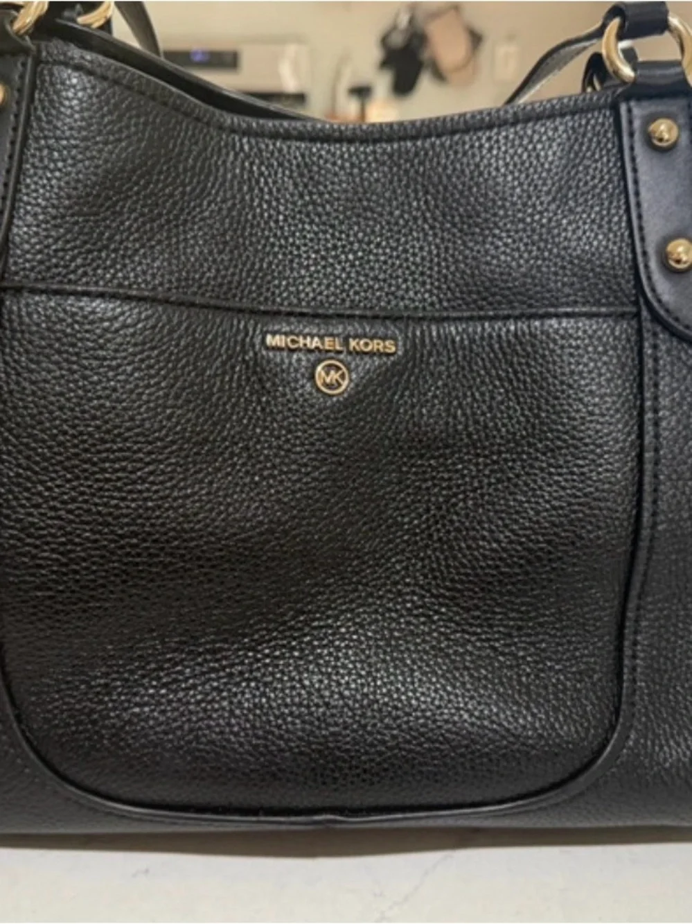 Michael Kors Molly Large Pebbled Leather Shoulder Bag